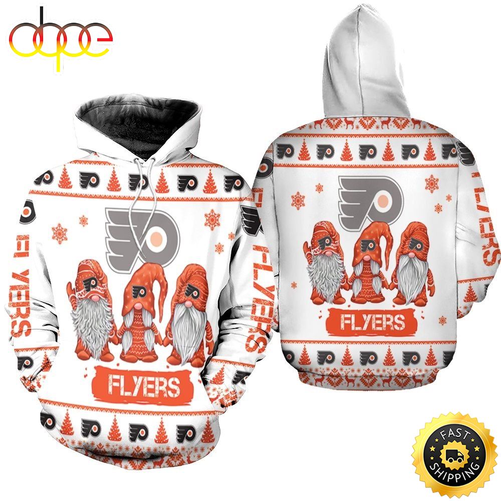 NHL Philadelphia Flyers Gnomes Christmas Football Christmas Hoodie All Over Print Shirt