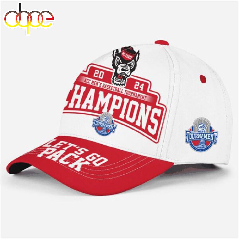 Nc State 2024 Acc Men’s Basketball Champs Let’s Go Pack Cap