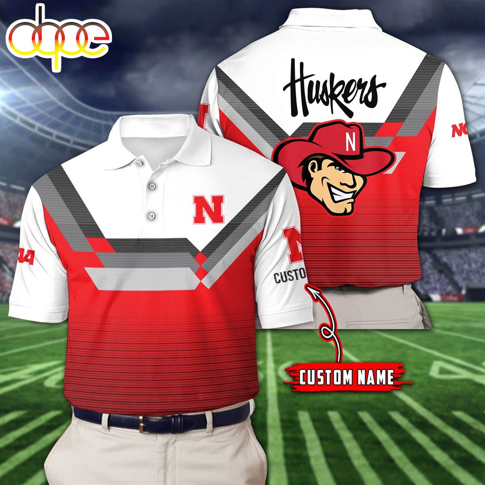 Nebraska Cornhuskers Custom Name Sports For Fan Polo Shirt
