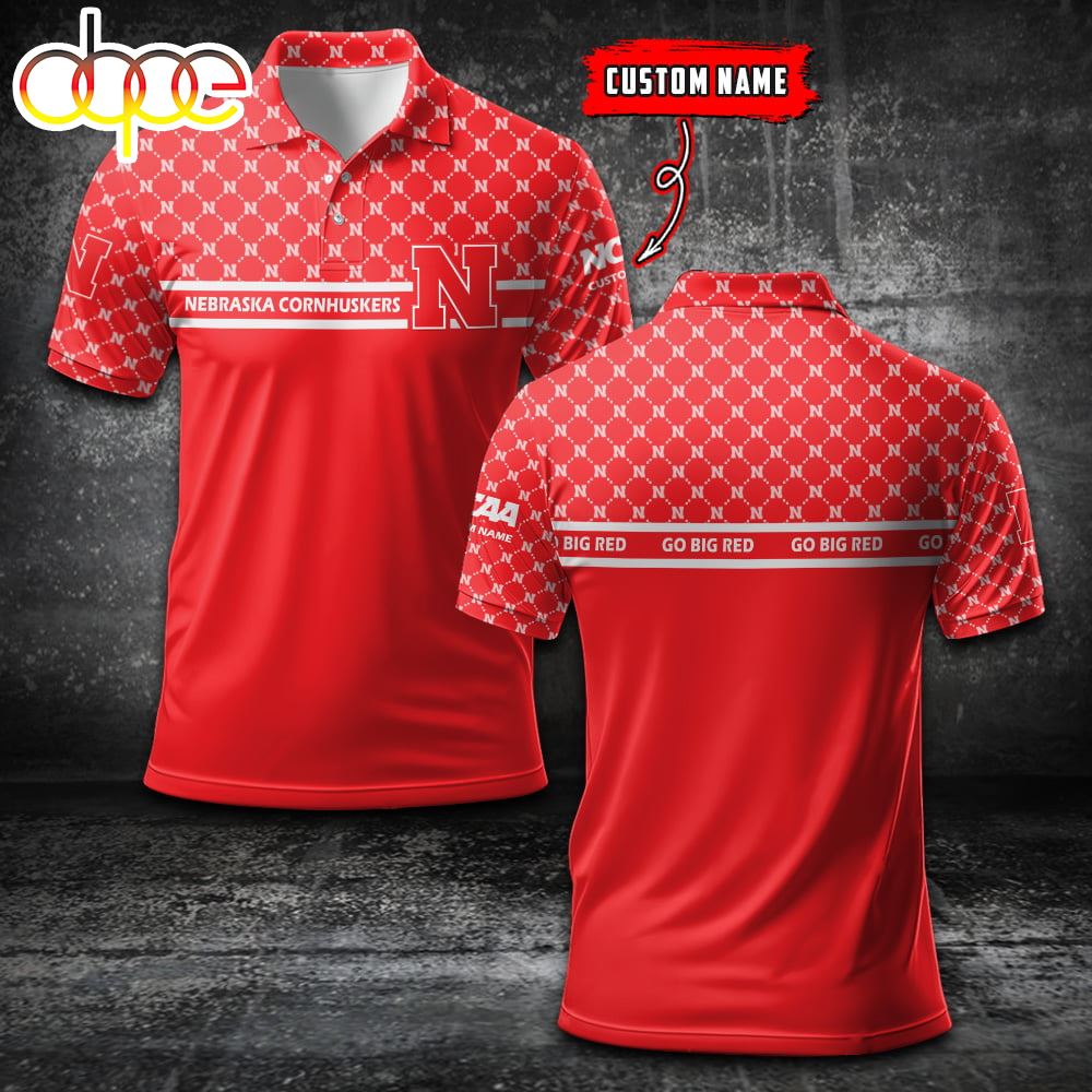Nebraska Cornhuskers -  Name Sports For Fan Polo Shirt