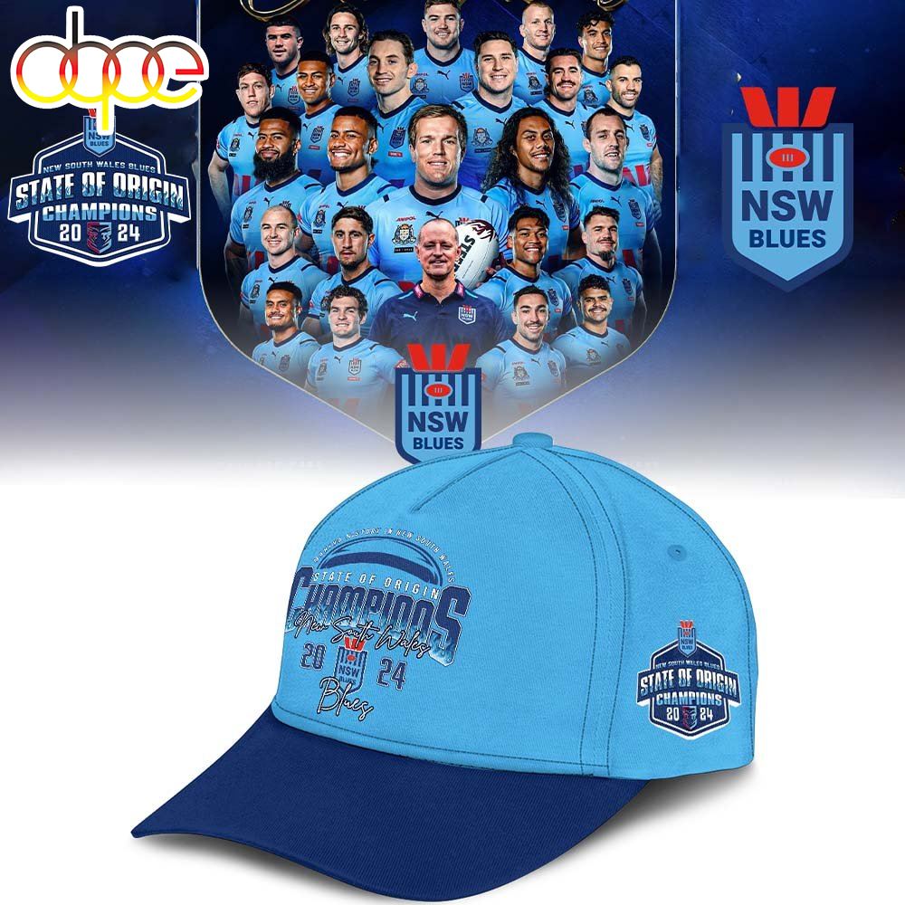 New South Wales Blues 2024 State of Origin series Championship Cap