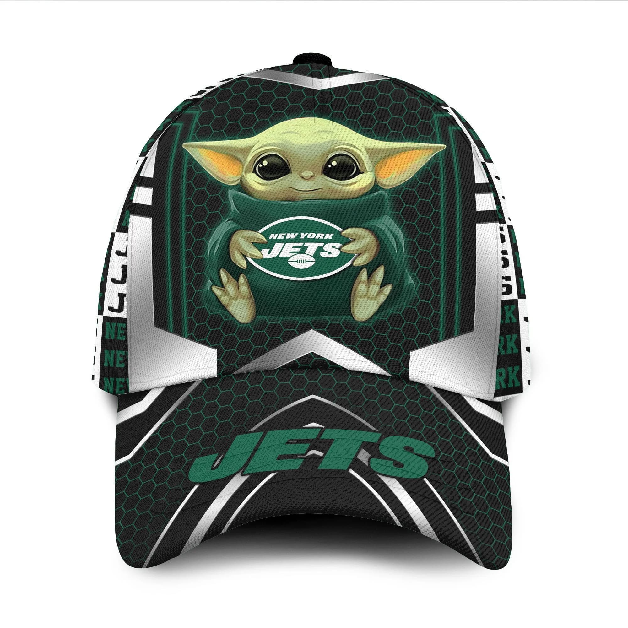 New York Jets Baby Yoda All Over Print 3D Classic Cap