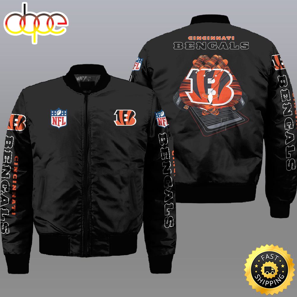 Nfl Cincinnati Bengals 3D Bomber Jacket