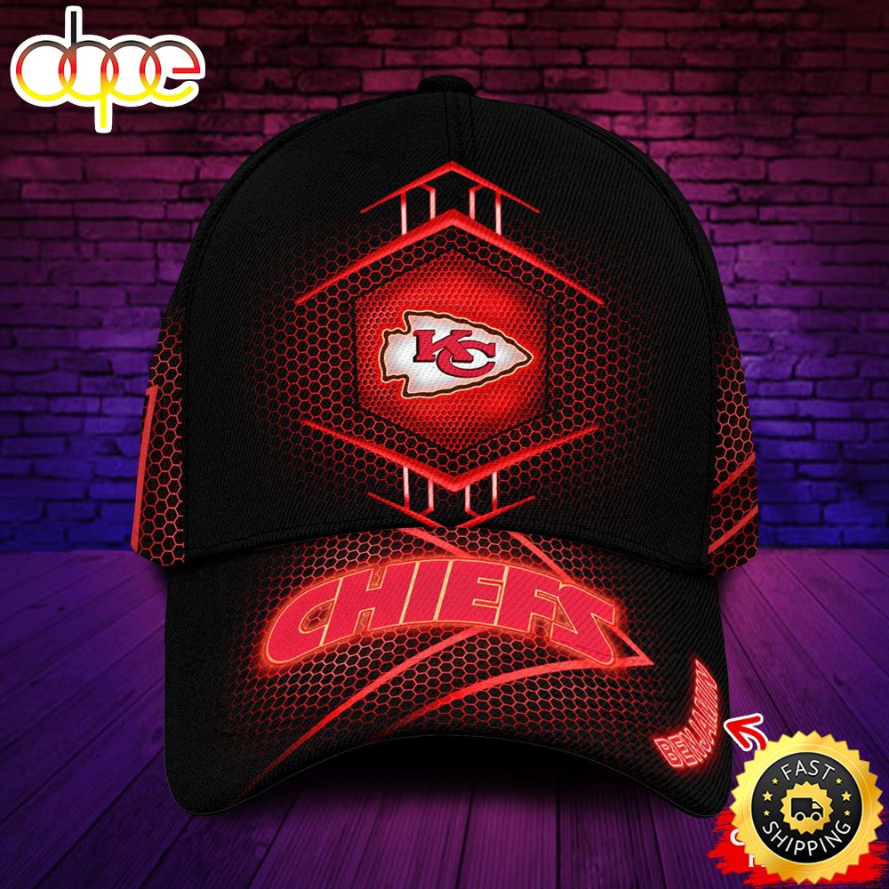 Nfl Kansas City Chiefs Custom Name Cap