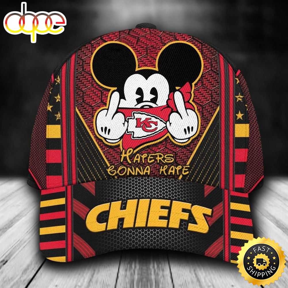 Nfl Kansas City Chiefs Mickey Custom Name Classic 3d Cap