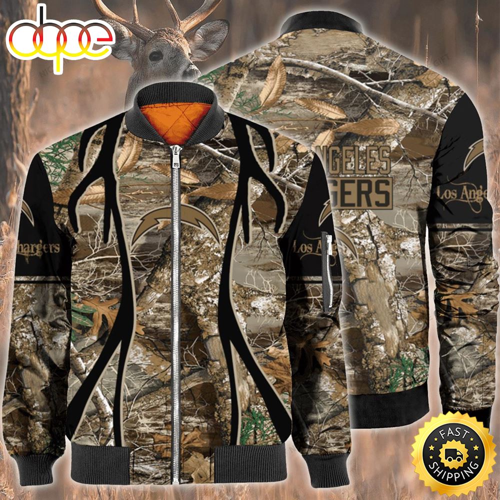 Nfl Los Angeles Chargers Hunting Bomber Jacket