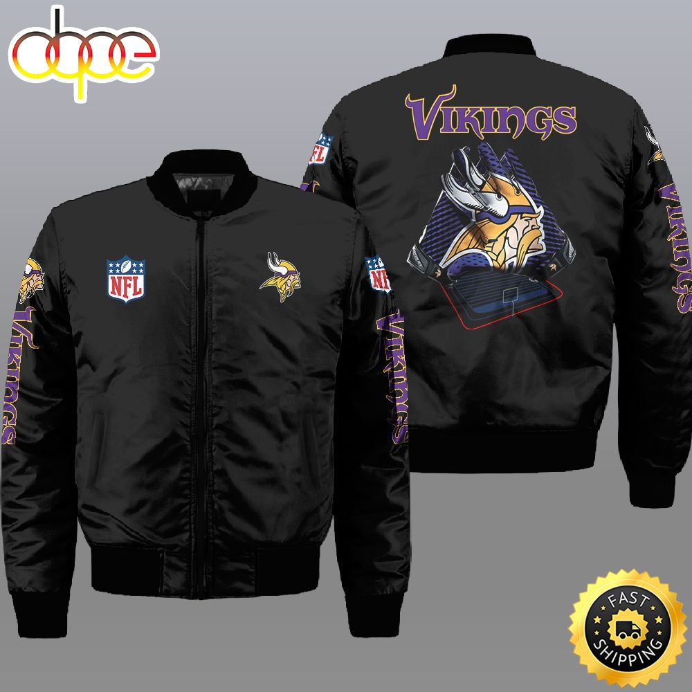 Nfl Minnesota Vikings 3D Bomber Jacket