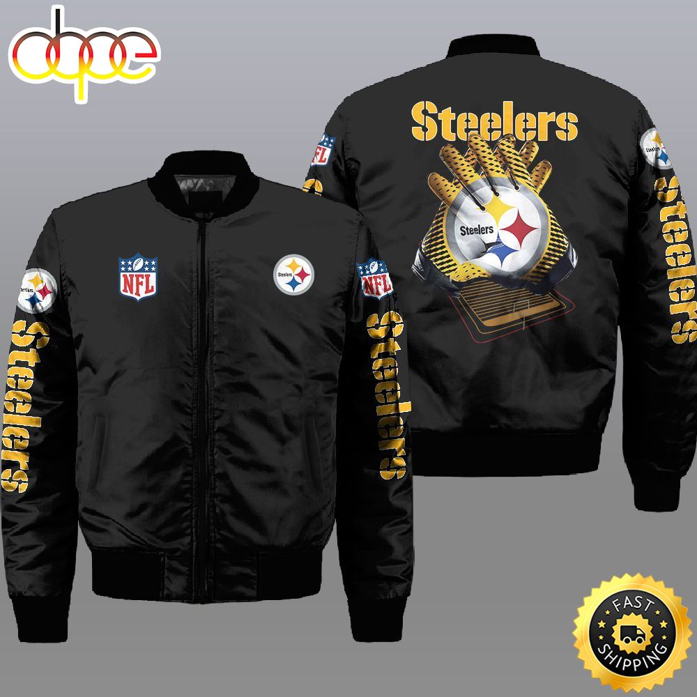 Nfl Pittsburgh Steelers 3D Bomber Jacket
