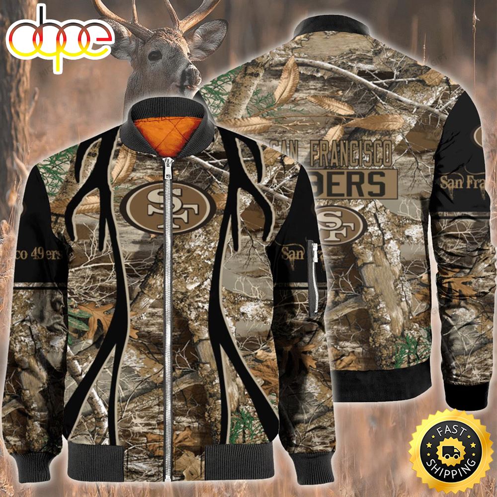 Nfl San Francisco 49Ers Hunting Bomber Jacket