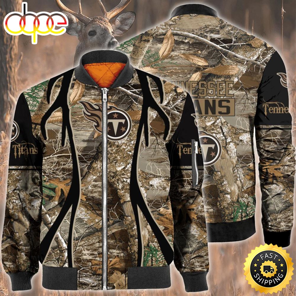 Nfl Tennessee Titans Hunting Bomber Jacket