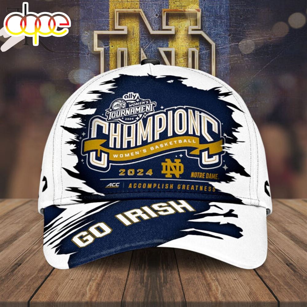 Notre Dame Women's Basketball Tournament Champions 2024 Classic Cap