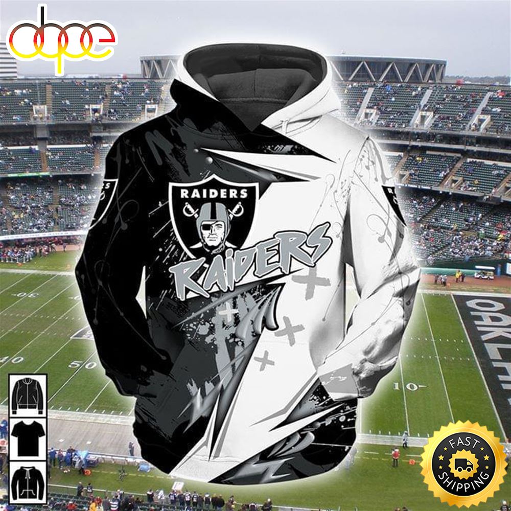 Oakland Raiders For Football Lover 3d Hoodie