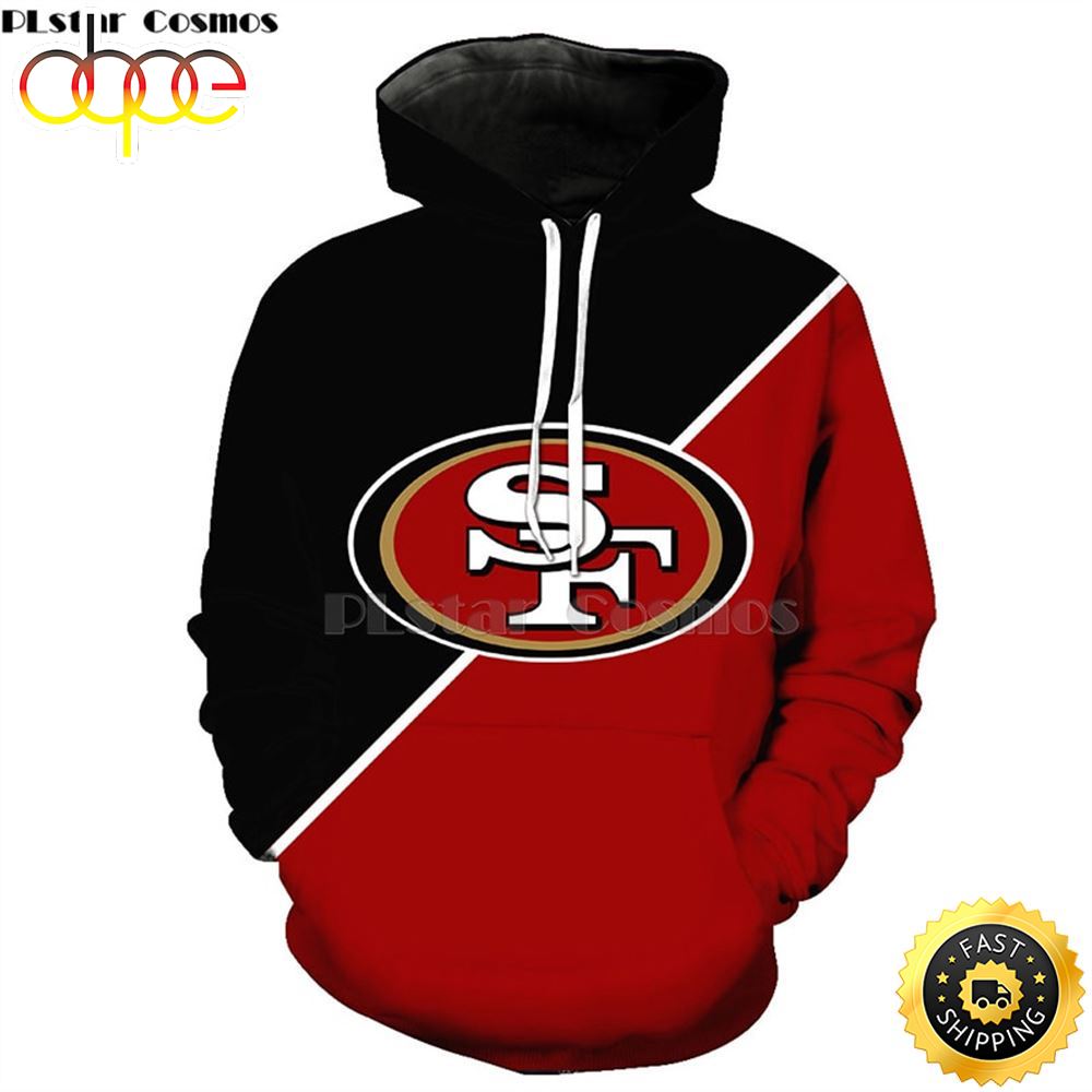 Officially Licensed N.F.L.San Francisco 49ers &amp; 3d Graphic Printed Classic Official 49ers Logo
