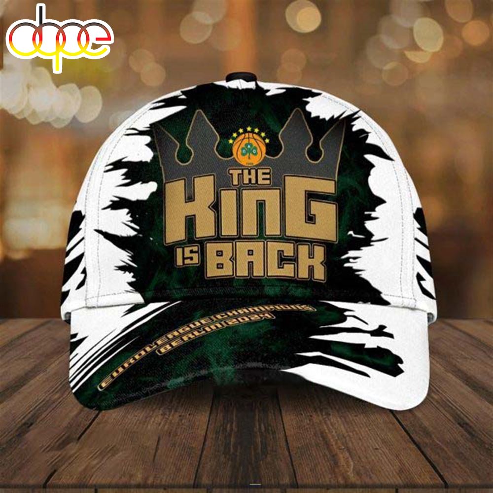 Panathinaikos BC The King Is Back Euro League Champions Berlin 2024 Classic Cap