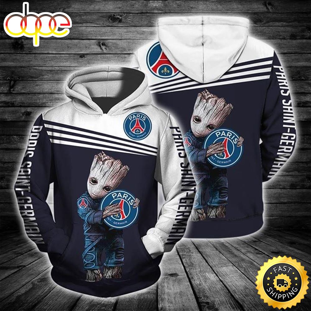 Paris Saint 3D Groot Hoodie Shirt