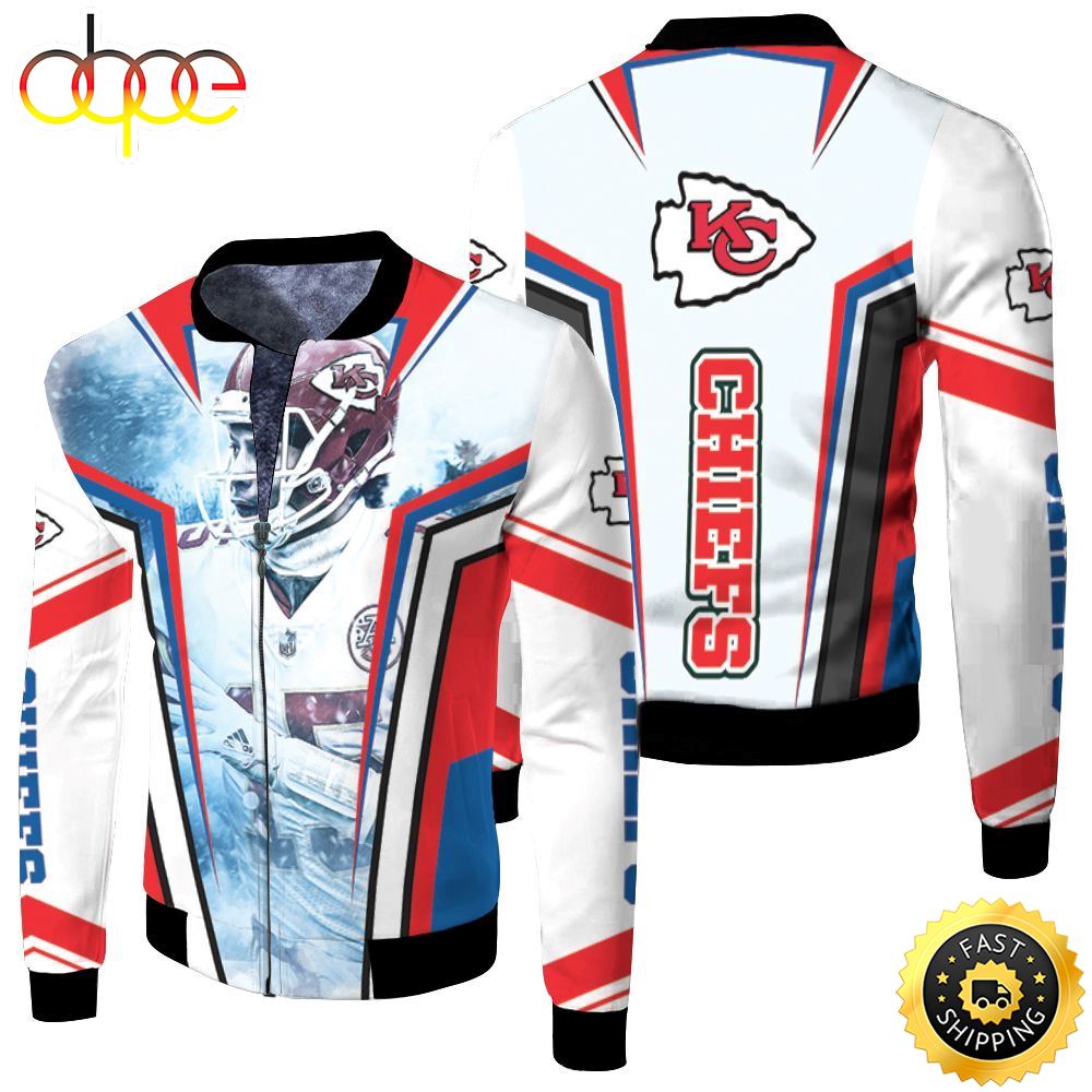 Patrick Mahomes 15 Kansas City Chiefsfor Fans Fleece Bomber Jacket