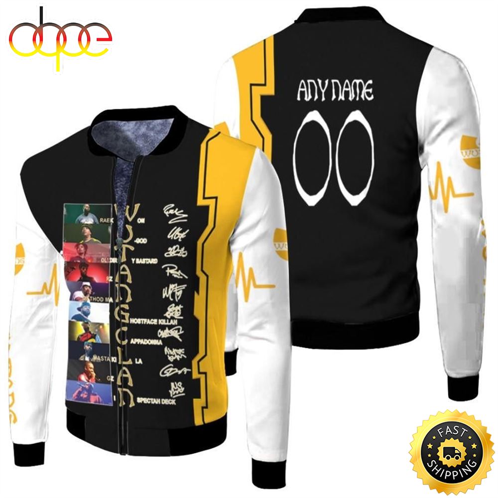 Personalized #00 Wutang Clan Famous American Hip Hop Group Member Band Signed gift for Wutang Clan fans Bomber Jacket