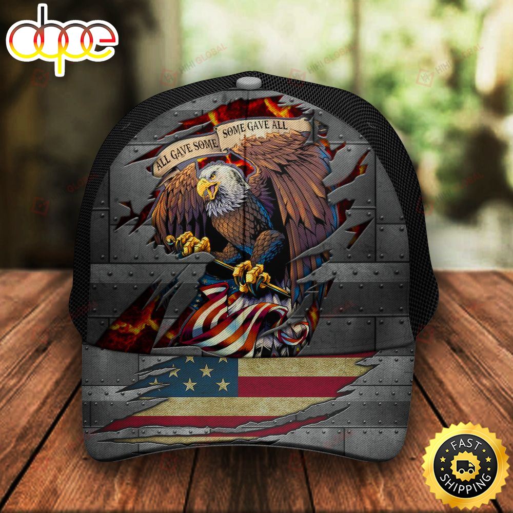 Personalized Custom Name All Gave Some Some Gave All Classic 3d Cap ALL OVER PRINTED