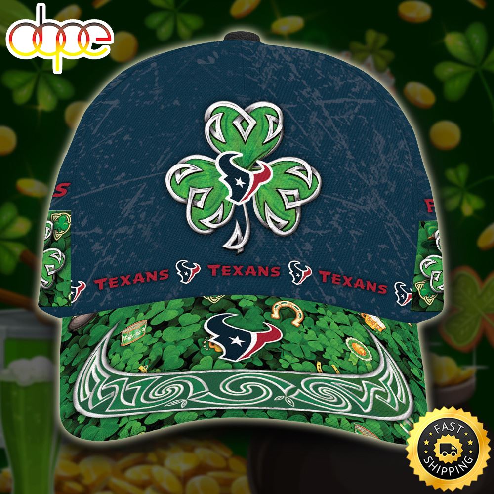 Personalized Houston Texans St Patrick's Day All Over Print 3D Classic Cap-TPH