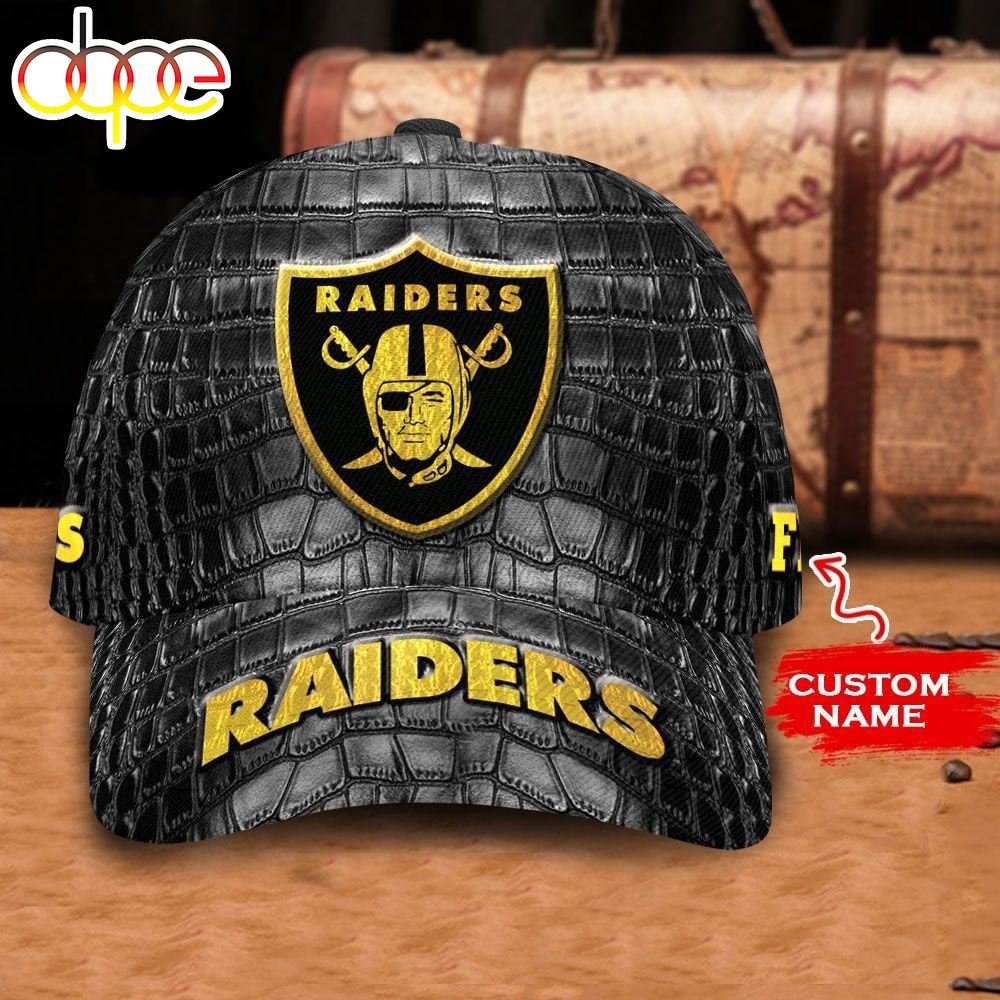 Personalized Las Vegas Raiders Crocodile Skin Pattern All Over Print 3D Classic Cap