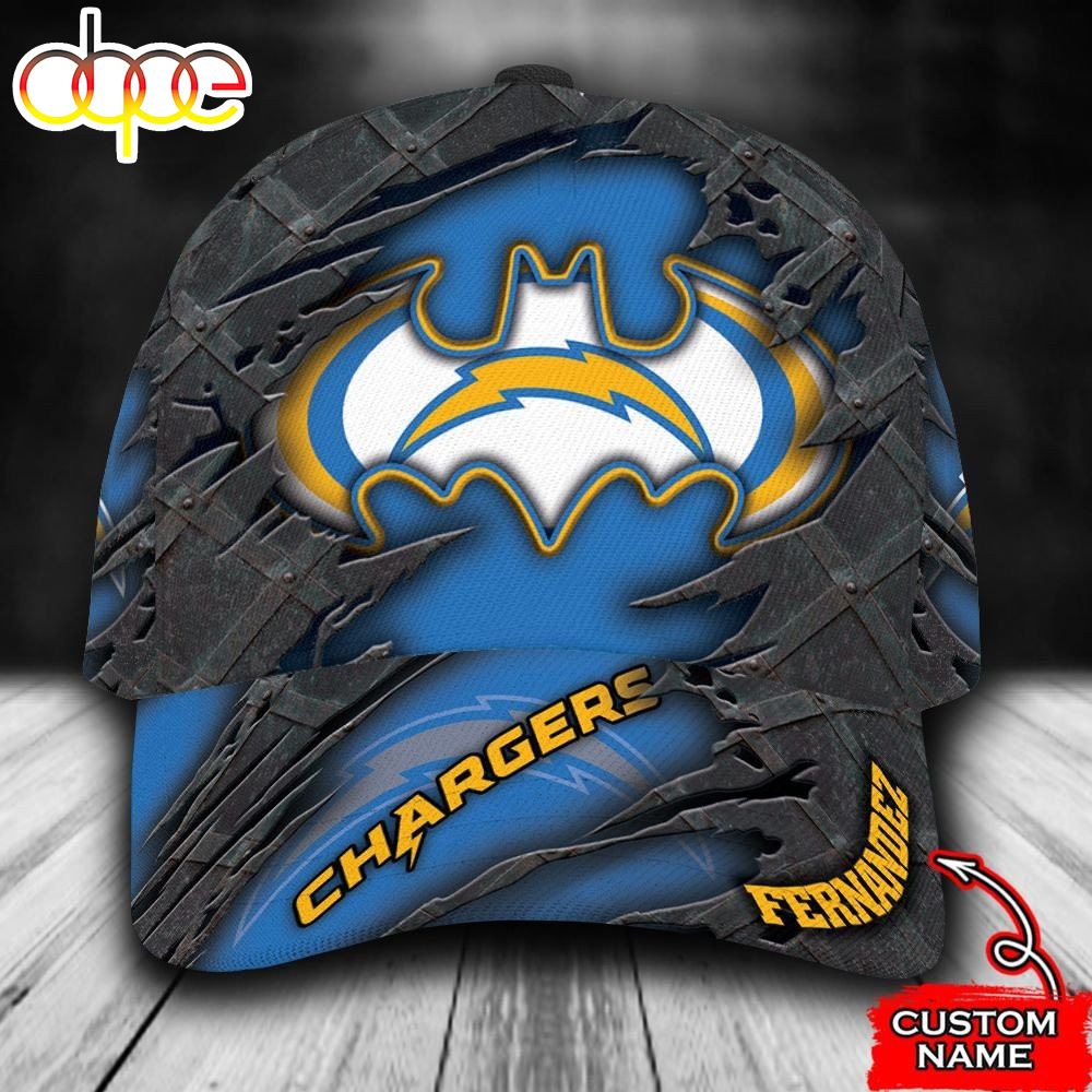 Personalized Los Angeles Chargers Batman Logo All Over Print 3D Baseball Cap