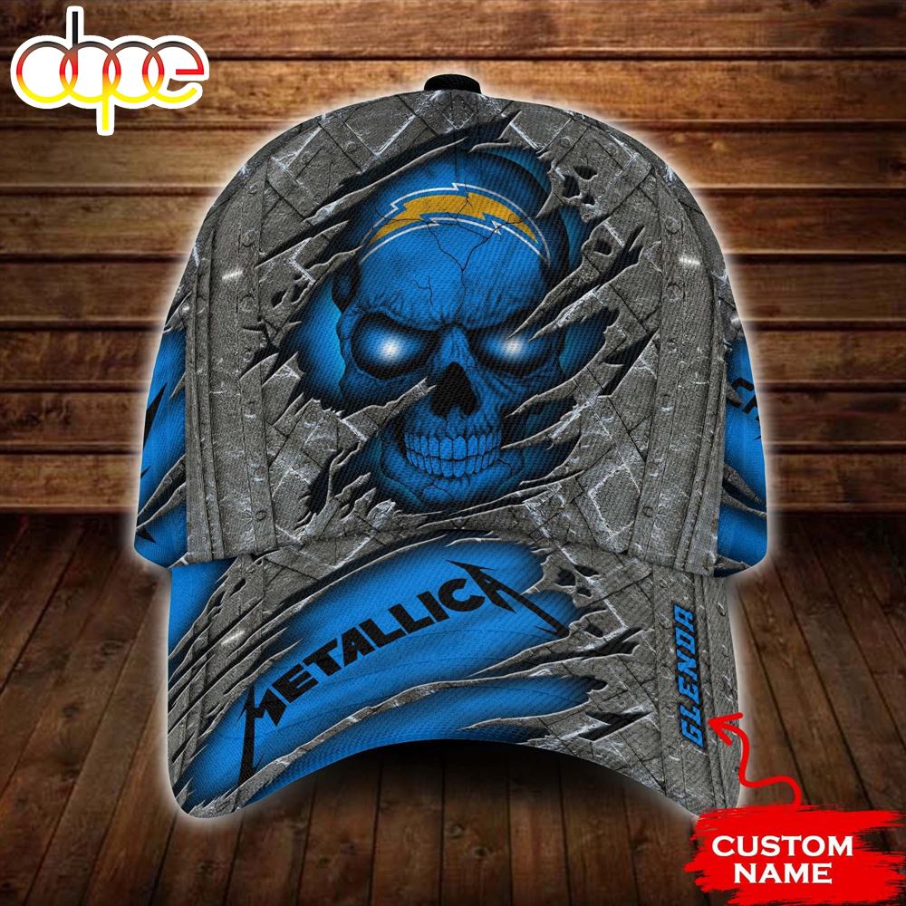 Personalized Los Angeles Chargers Rivet Pattern All Over Print 3D Classic Cap