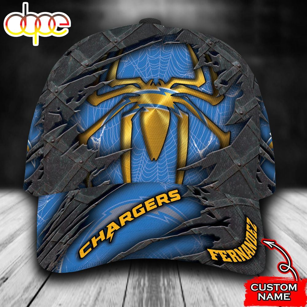 Personalized Los Angeles Chargers Spider Man All Over Print 3D Classic Cap