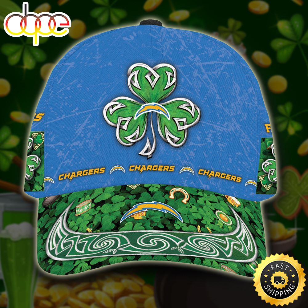 Personalized Los Angeles Chargers St Patrick's Day All Over Print 3D Classic Cap-TPH