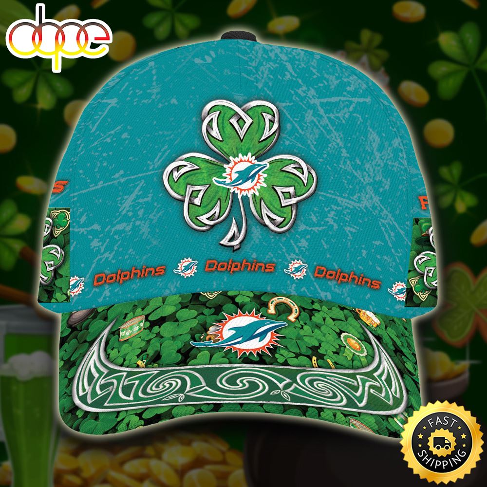 Personalized Miami Dolphins St Patrick's Day All Over Print 3D Classic Cap-TPh
