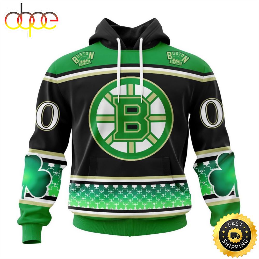 Personalized NHL Boston Bruins Specialized Unisex Kits Hockey Celebrate St Patrick's Day Hoodie