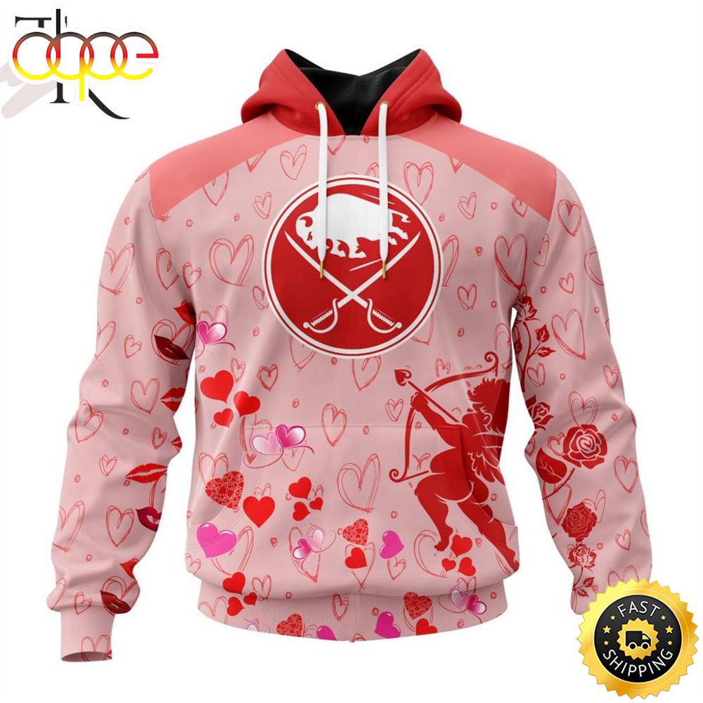 Personalized NHL Buffalo Sabres Special Design For Valentines Day Hoodie