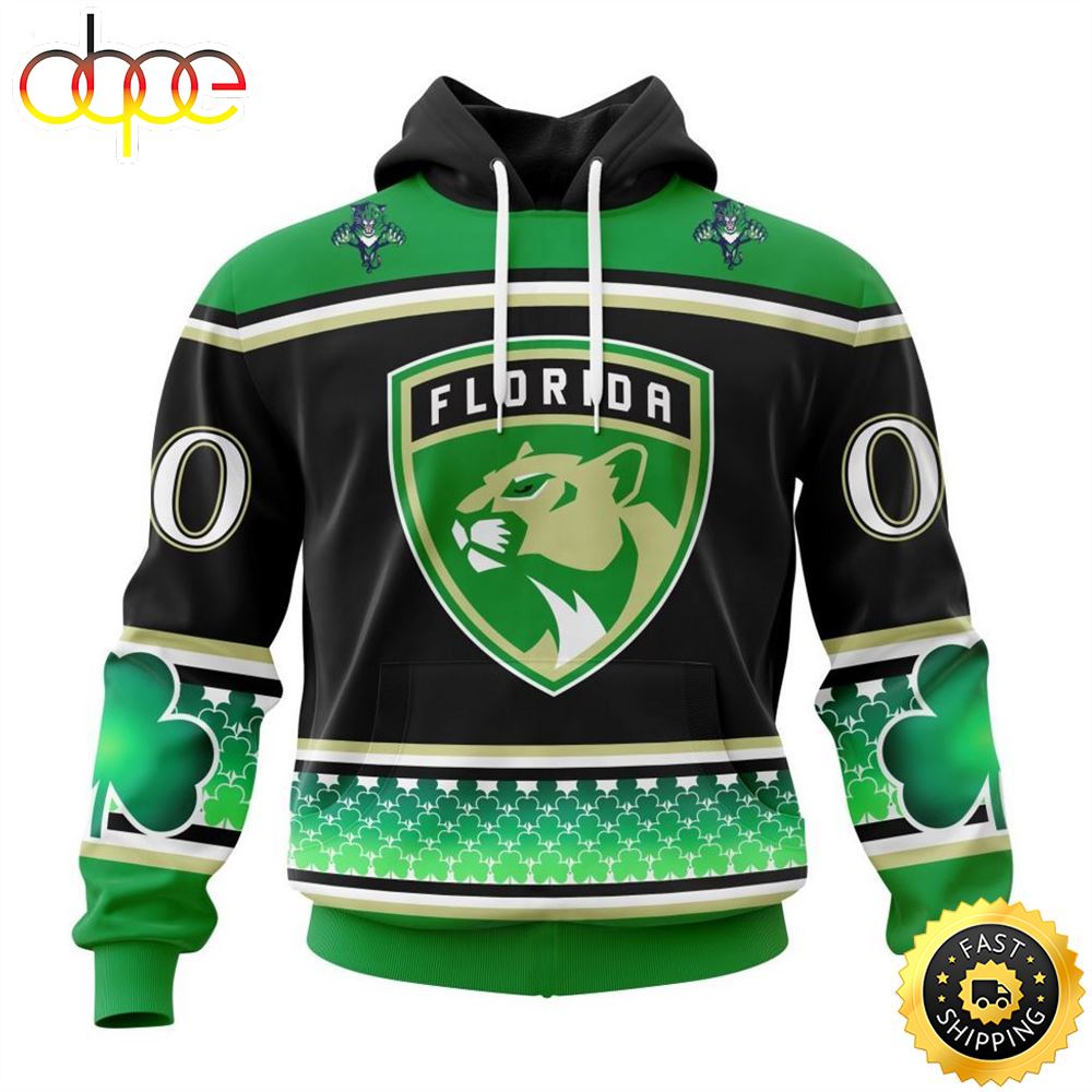 Personalized NHL Florida Panthers Specialized Hockey Celebrate St Patrick's Day Hoodie