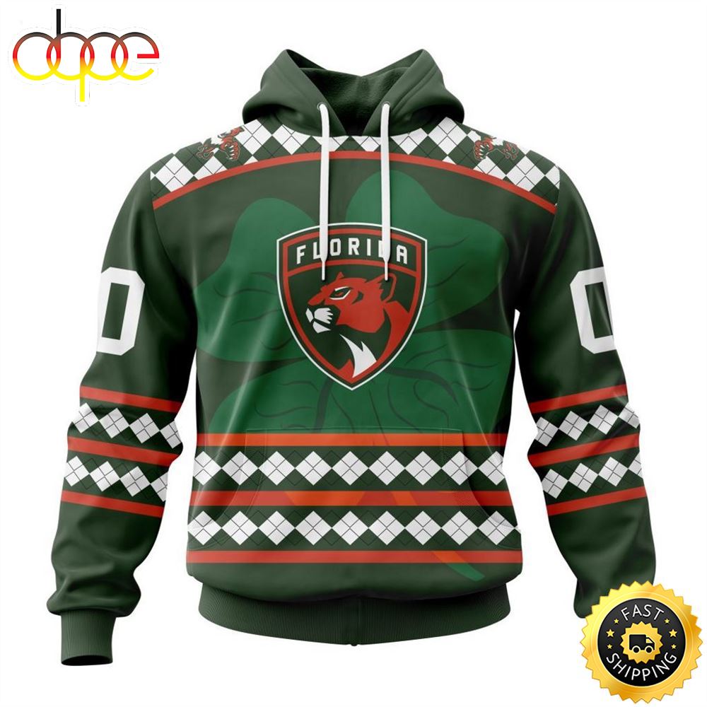 Personalized NHL Florida Panthers Specialized Unisex Kits Hockey Celebrate St Patrick's Day Hoodie