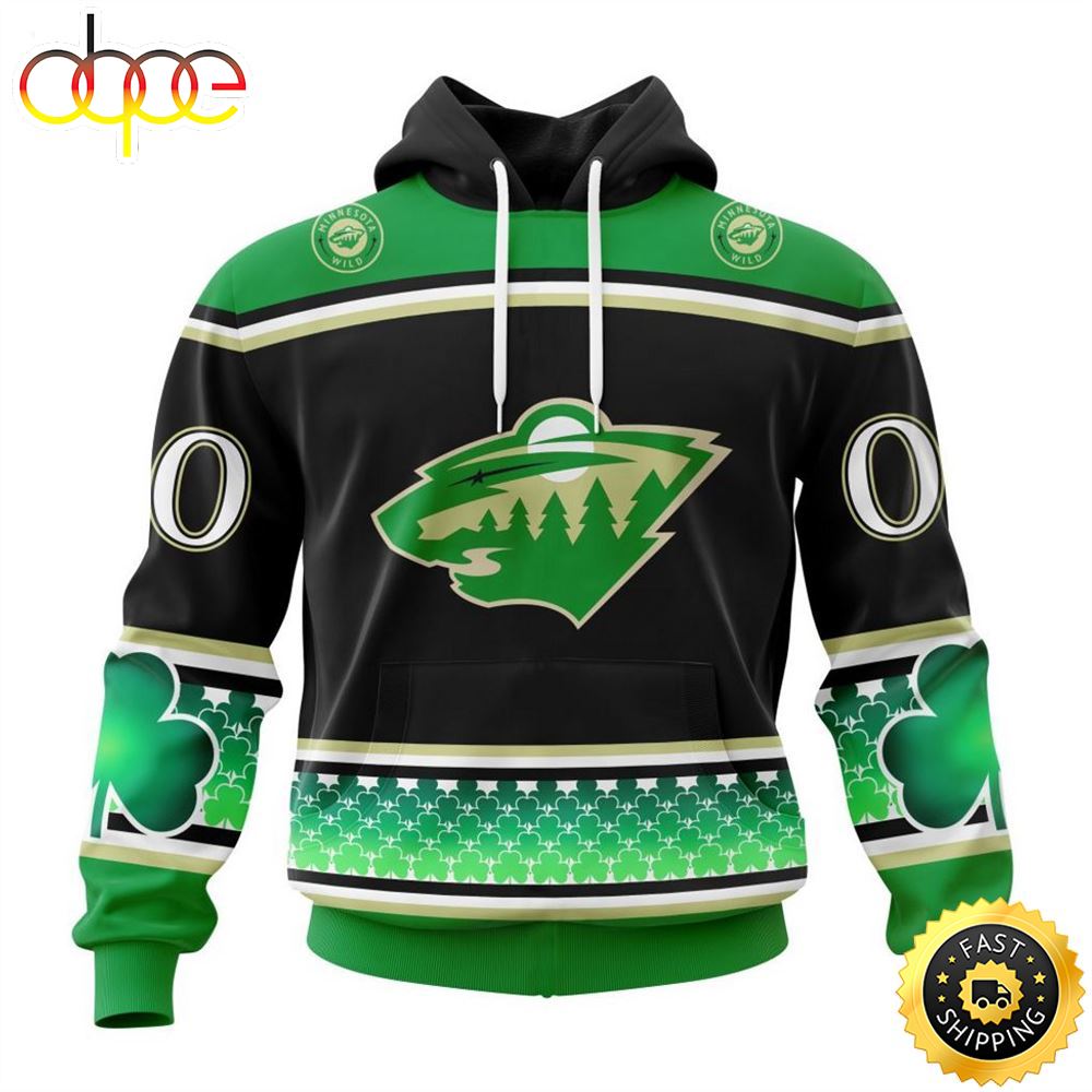 Personalized NHL Minnesota Wild Specialized Hockey Celebrate St Patrick's Day Hoodie
