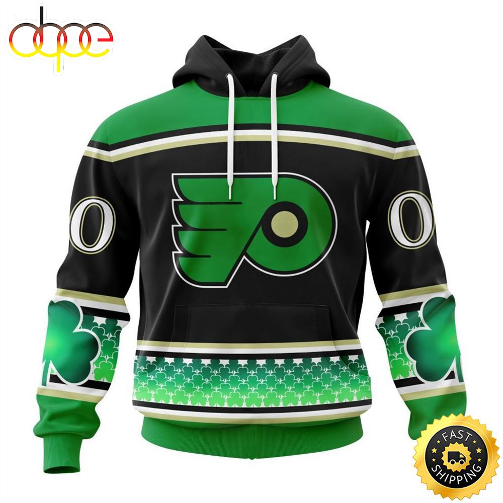 Personalized NHL Philadelphia Flyers Specialized Hockey Celebrate St Patrick's Day Hoodie