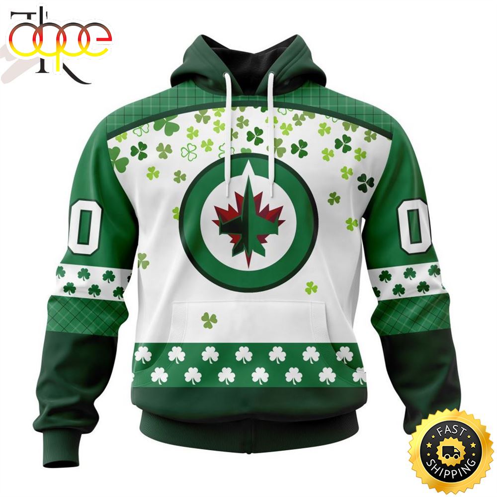 Personalized NHL Winnipeg Jets Special Design For St. Patrick Day Hoodie