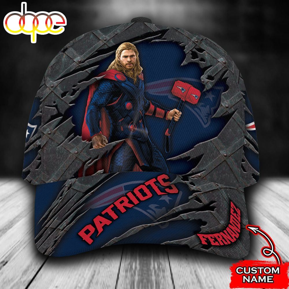 Personalized New England Patriots Thor All Over Print 3D Classic Cap