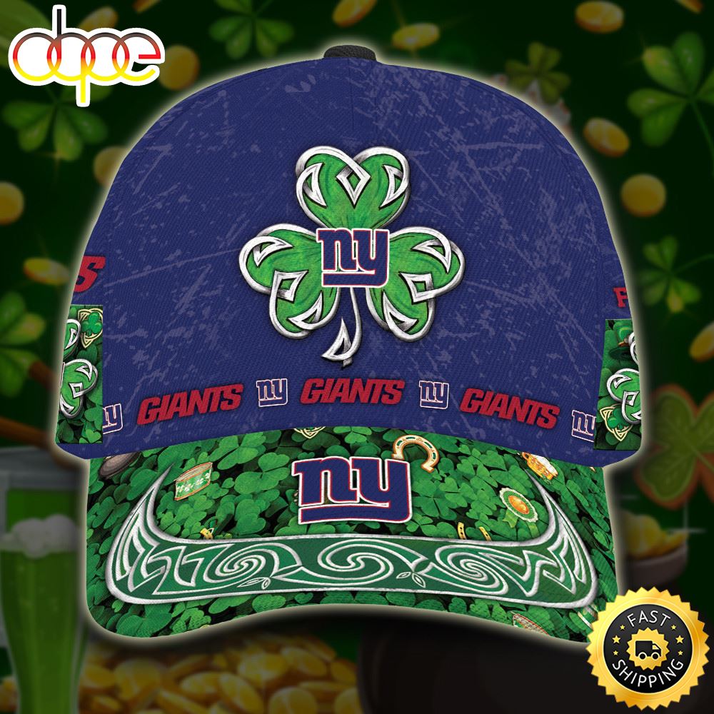 Personalized New York Giants St Patrick's Day All Over Print 3D Classic Cap-TPH