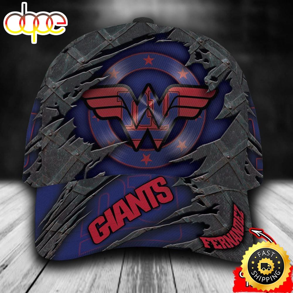 Personalized New York Giants Wonder Woman Logo All Over Print 3D Baseball Cap