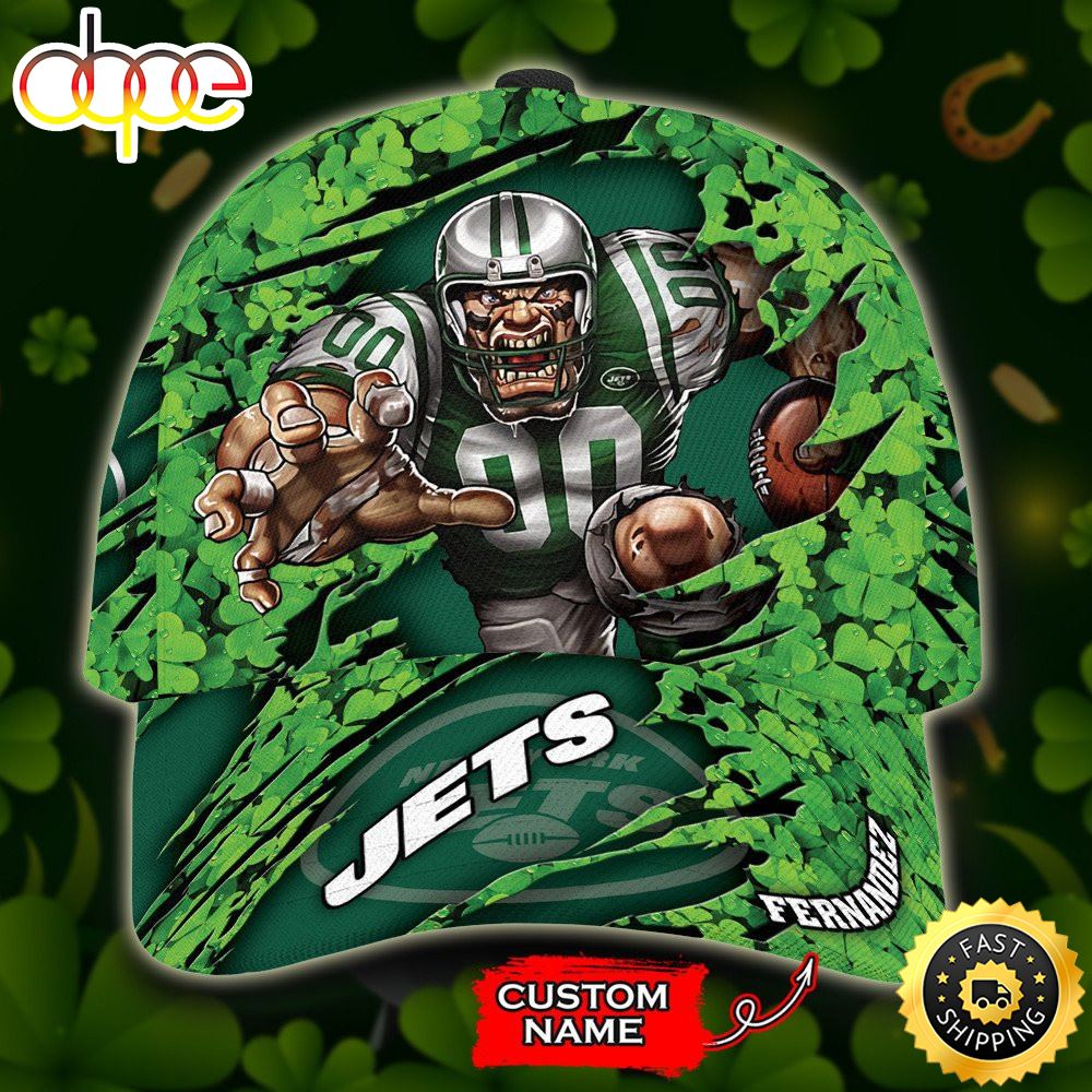 Personalized New York Jets St. Patrick's Day All Over Print 3D Classic Cap