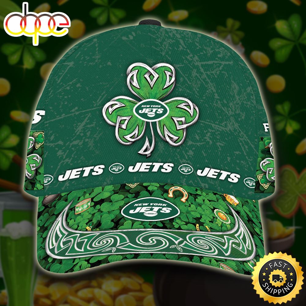 Personalized New York Jets St Patrick's Day All Over Print 3D Classic Cap-TPH
