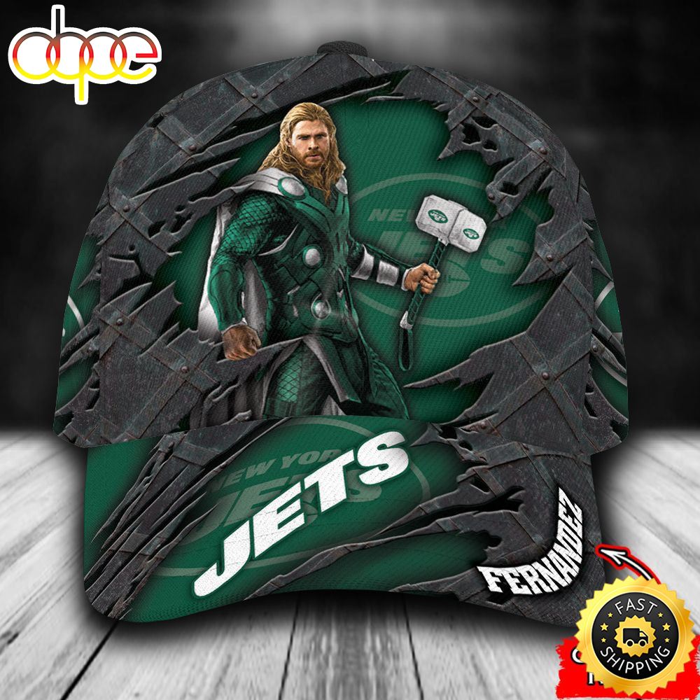 Personalized New York Jets Thor All Over Print 3D Classic Cap