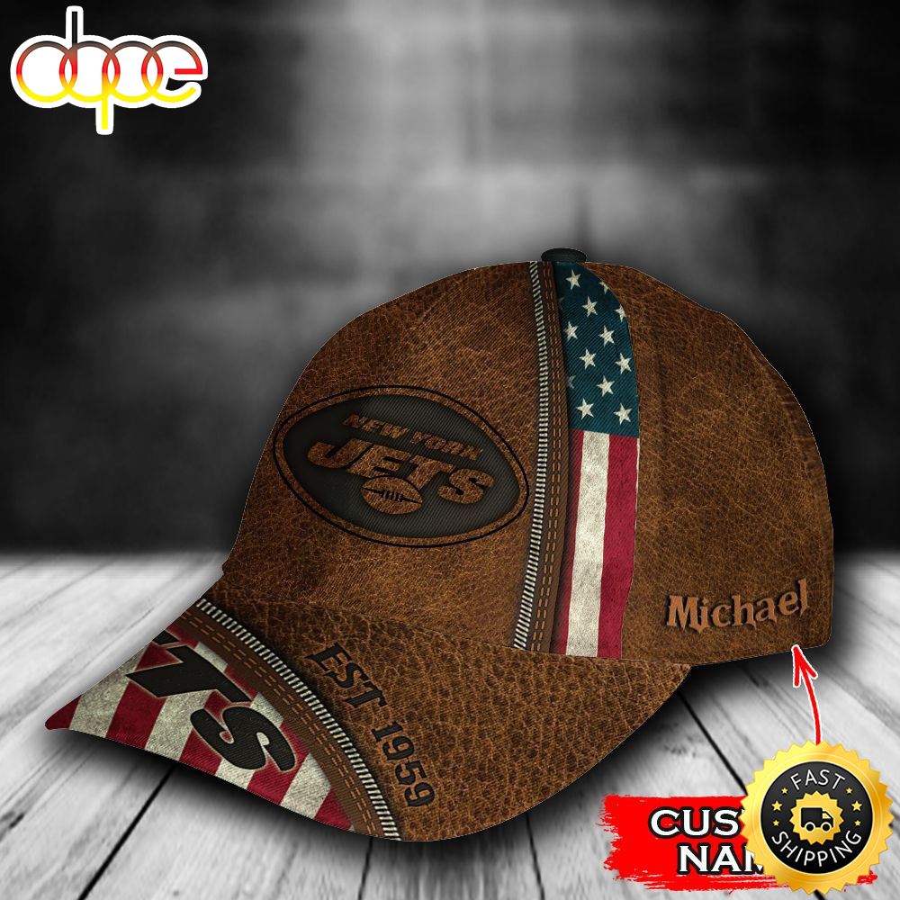 Personalized New York Jets USA Flag All Over Print 3D Classic Cap