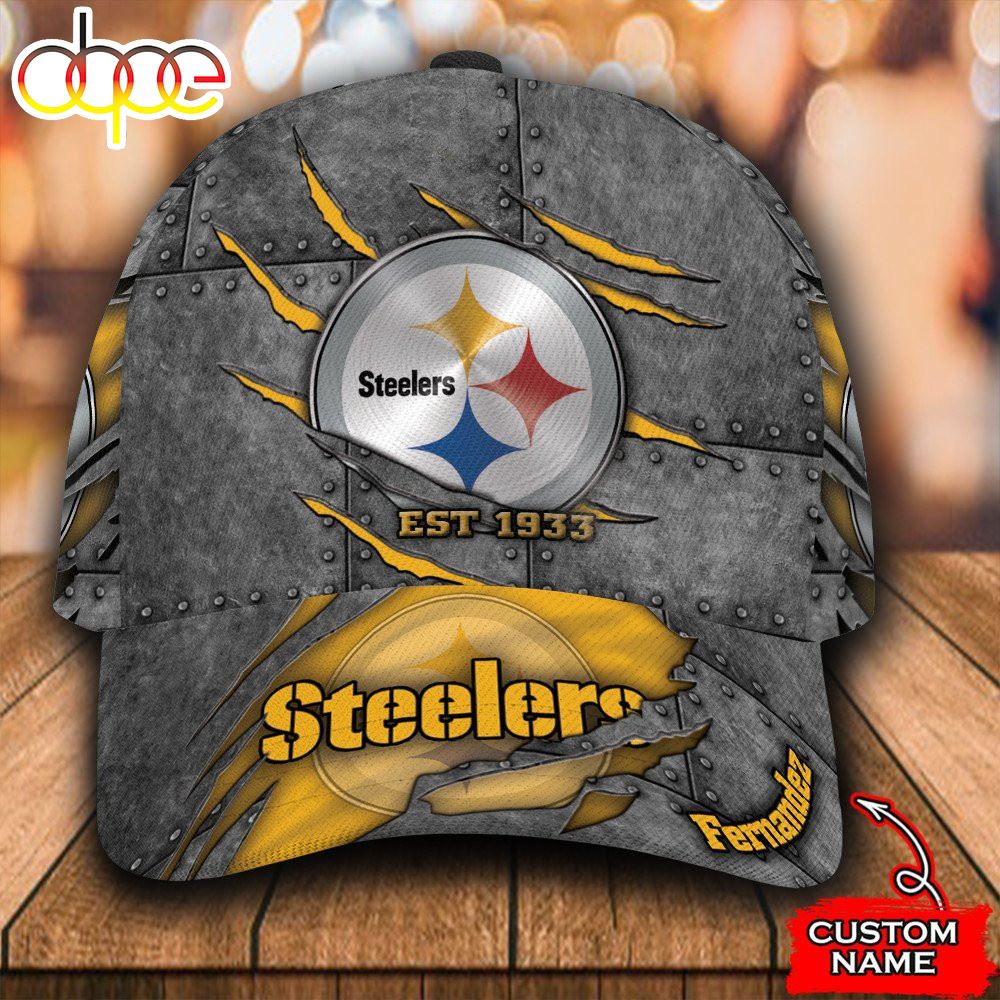 Personalized Pittsburgh Steelers All Over Print 3D Baseball Cap