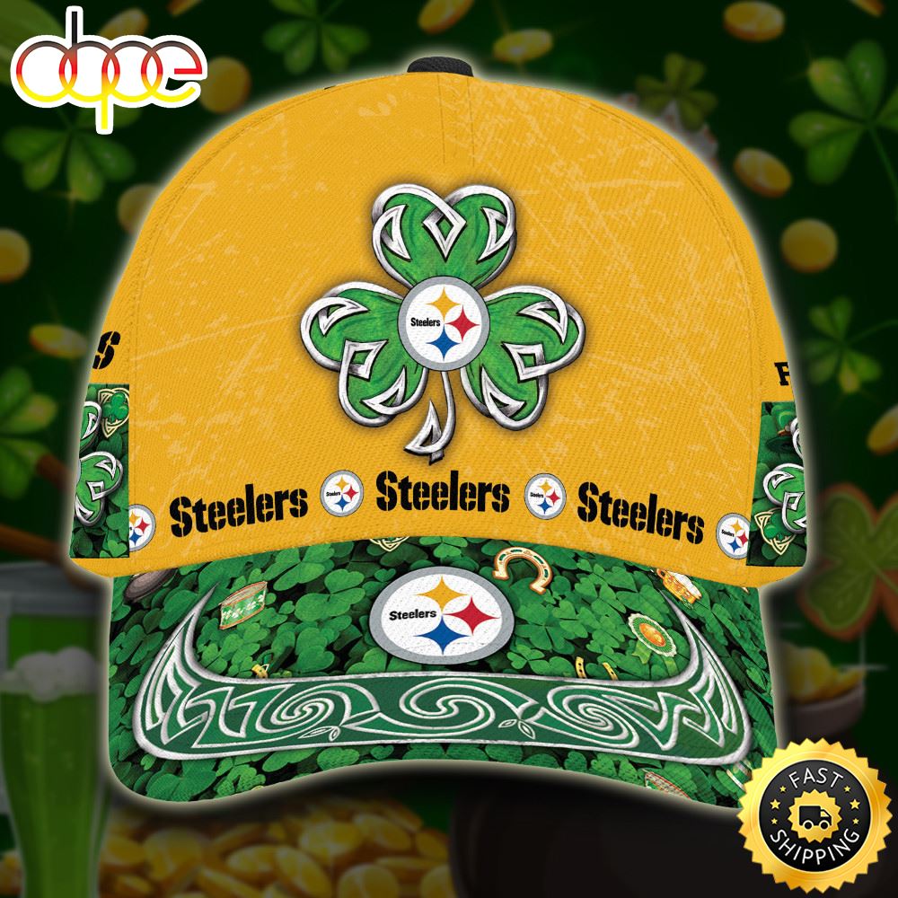 Personalized Pittsburgh Steelers St Patrick's Day All Over Print 3D Classic Cap-TPH