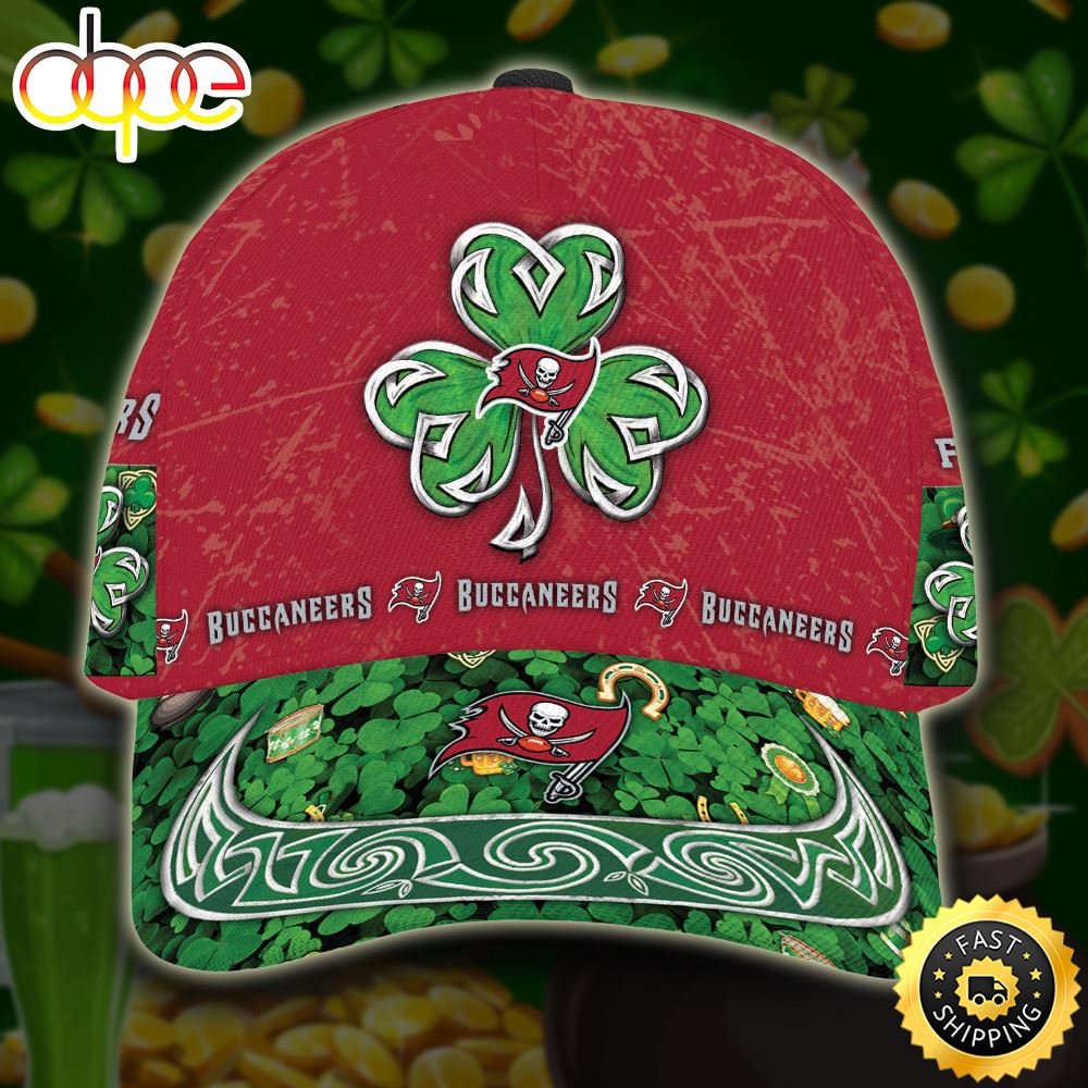 Personalized Tampa Bay Buccaneers St Patrick's Day All Over Print 3D Classic Cap-TPH