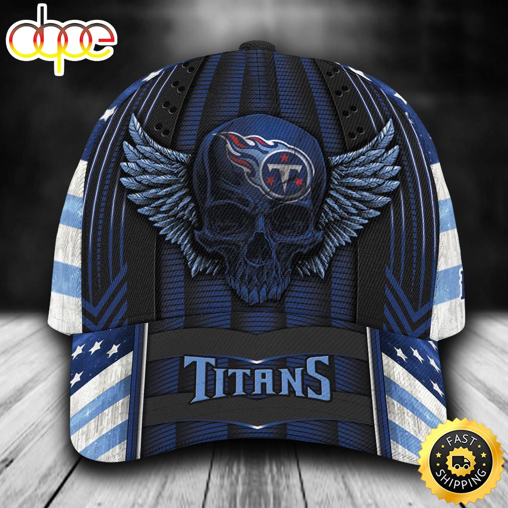 Personalized Tennessee Titans Skull Wings All Over Print 3D Baseball Cap