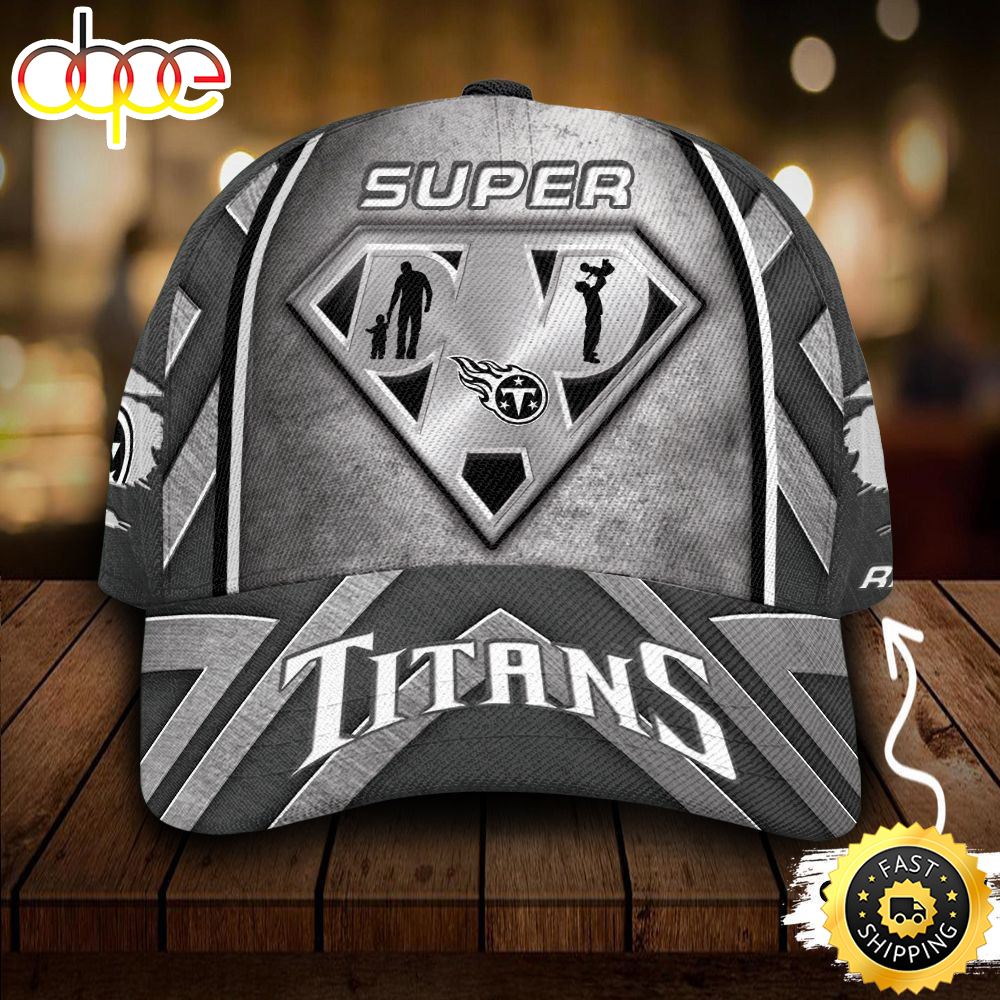 Personalized Tennessee Titans Superman Dad All Over Print 3D Baseball Cap