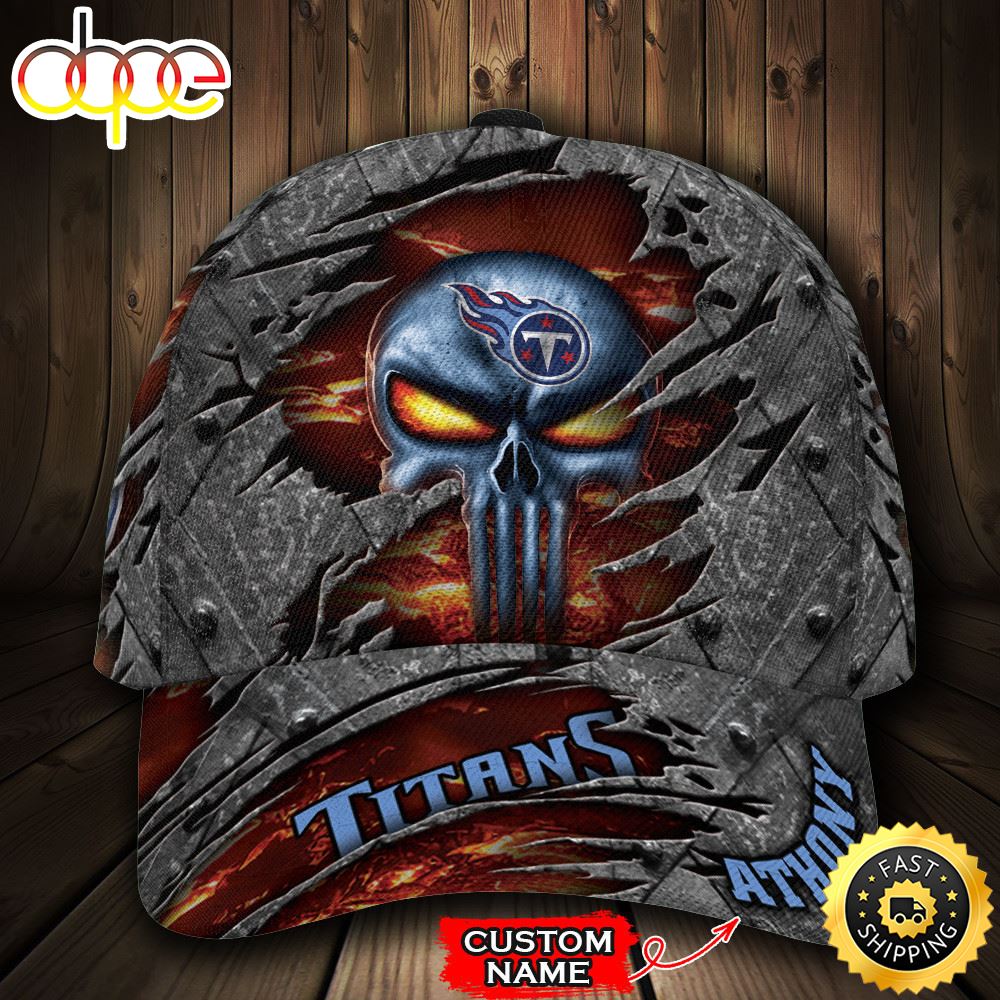 Personalized Tennessee Titans The Punisher Skull All Over Print 3D Classic Cap