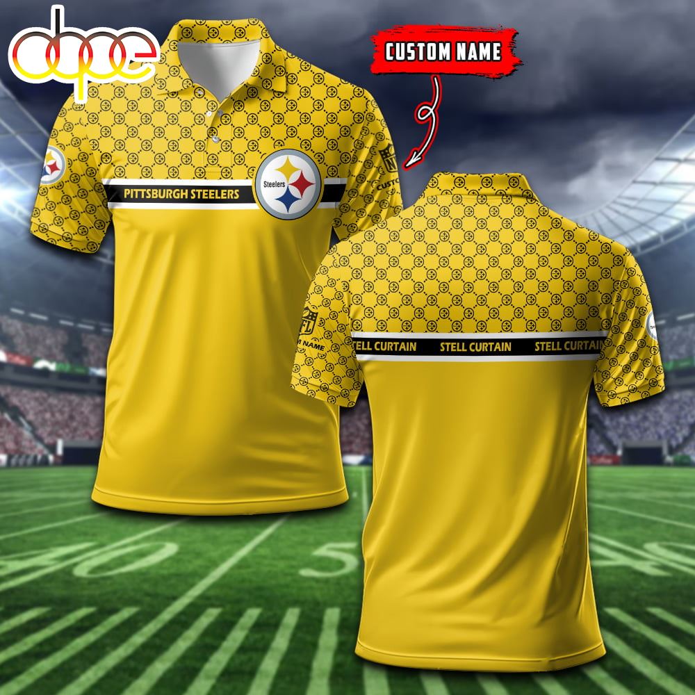 Pittsburgh Steelers Custom Name Sports For Fan Polo Shirt